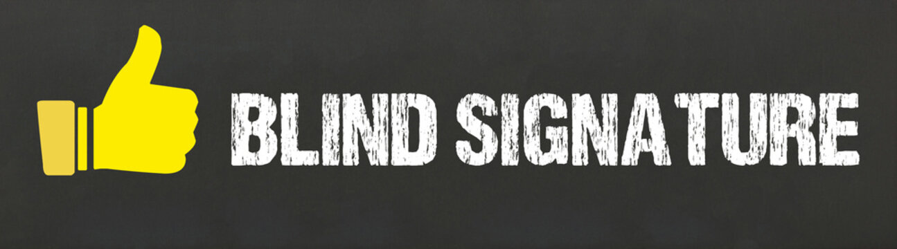 blind signature	
