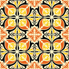 Talavera Vintage Pattern. Tile Seamless Pattern