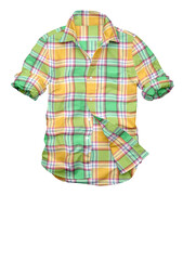 Obraz premium 3D illustration summer season check shirt.