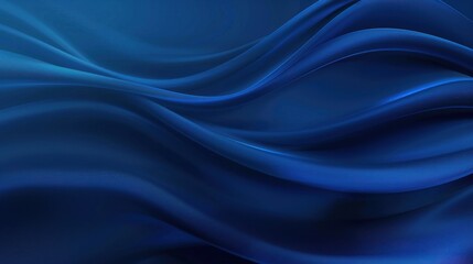 Obraz premium Futuristic Dark Blue Gradient Waves, an abstract design featuring smooth gradients and a grainy texture, perfect for digital projects requiring a modern backdrop.
