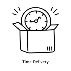 Time Delivery isometric stock illustration. EPS File stock illustration