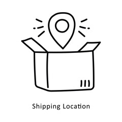 Shipping Location isometric stock illustration. EPS File stock illustration