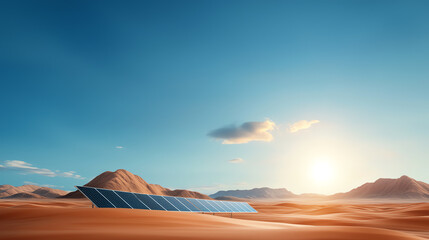 Harnessing solar energy in a desert landscape the future of sustainable power generation