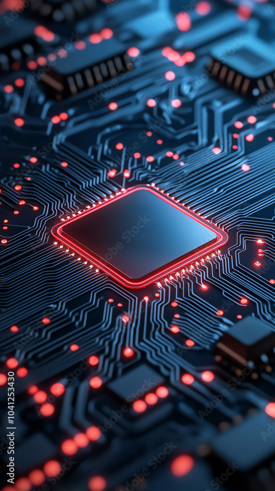 Poster exploring the intricate design of modern microprocessors and their impact on technology