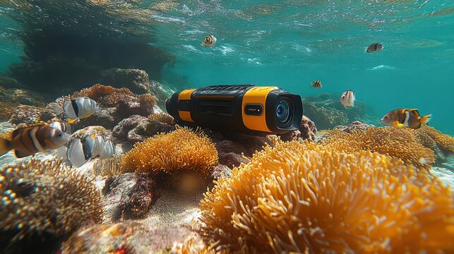 Smart technology for ocean conservation, using sensors and data analysis to protect marine ecosystems
