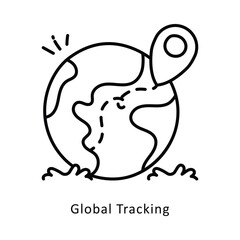 Global Tracking isometric stock illustration. EPS File stock illustration