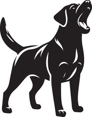 Labrador rottweiler dog vector