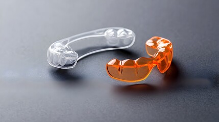 Anti Snoring Mouthguard on Clean Surface with Open Space