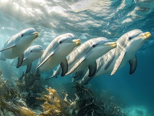 Obraz premium Promote ocean conservation in tourism, ensuring responsible travel practices protect marine life