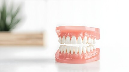 Obraz premium Oral Appliance Therapy for Quiet and Restful Sleep with Clean Background