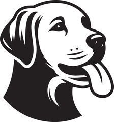 Labrador rottweiler dog vector