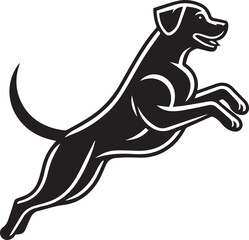 Labrador rottweiler dog vector