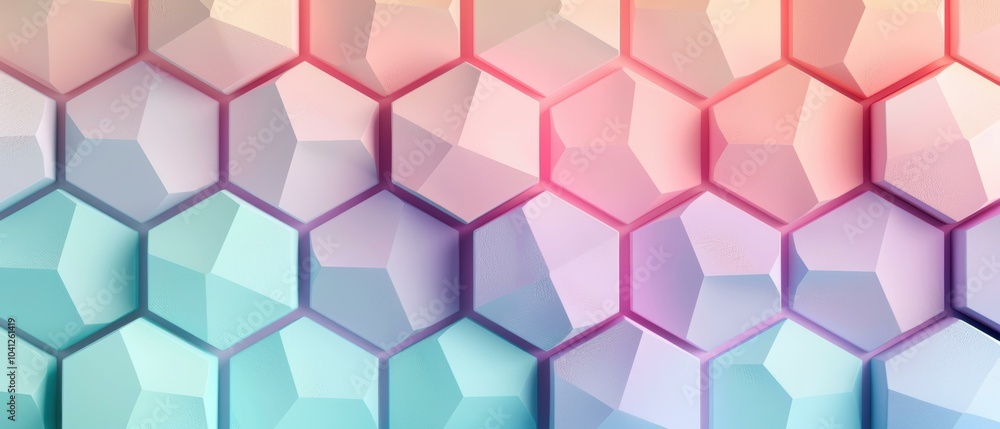 Aufkleber geometric shapes in a gradient pattern. ai.
