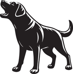 Labrador rottweiler dog vector
