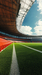 Fototapeta premium Soccer stadium, Sport Backgrounds 
