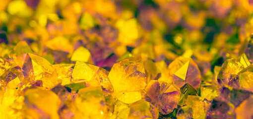 Multi-colored crystal mineral stone. Gems. Mineral crystals in the natural environment. Texture of precious and semiprecious stones. shiny surface of precious stone