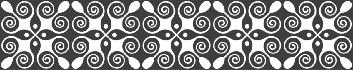 Beautiful line ornamental border