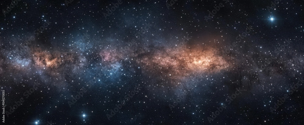 Wall mural the endless galactic view