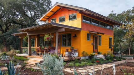 Obraz premium Affordable Housing Programs: These social enterprises create low-cost housing for low-income families, utilizing sustainable construction and smart financial strategies. 