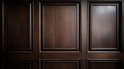 Elegant Dark Wood Paneling Texture for Interior Design