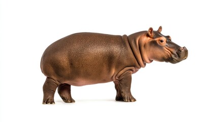 A vivid and sharp image of a baby hippo captured in high quality for stunning visual impact and engagement