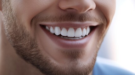 Side profile of a man smiling with deep expression