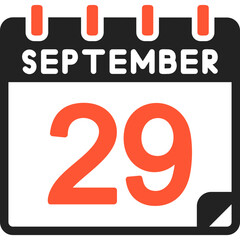 29 September Vector Icon Design