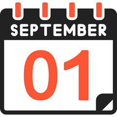 1 September Vector Icon Design