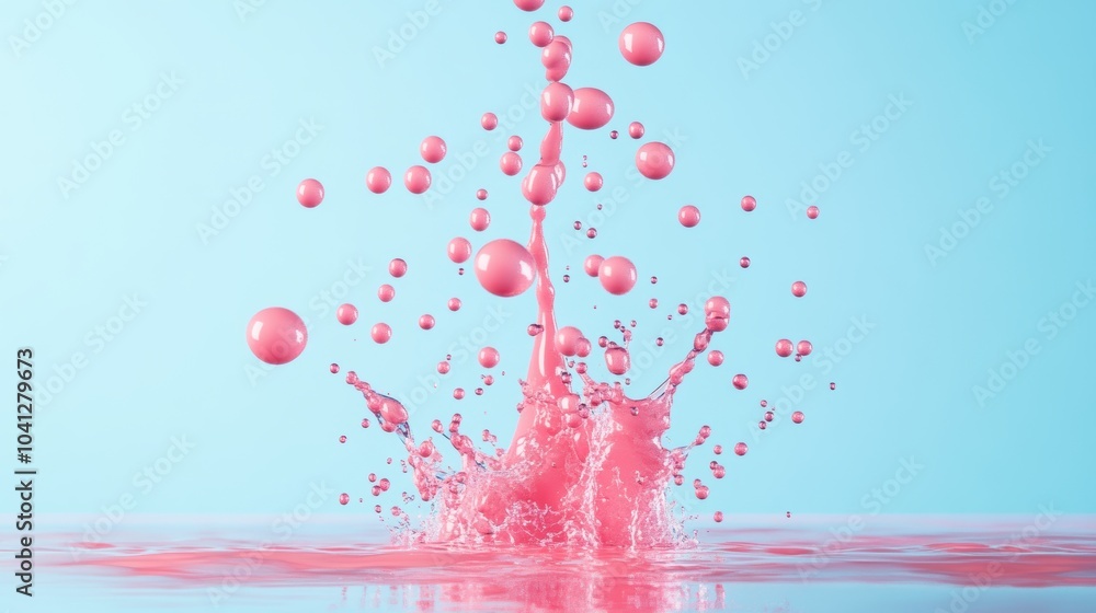 Poster a conceptual photograph of ink droplets cascading down a surface, creating a mesmerizing pattern and