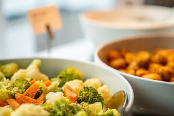 A tasty cuisine with vegetables