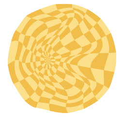 Psychedelic checkerboard poster