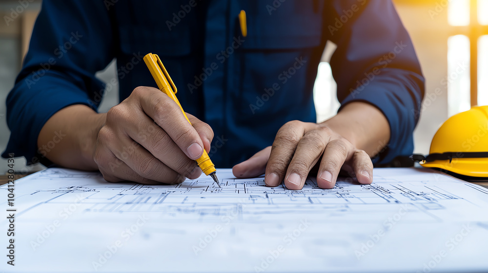 Poster detailed blueprint analysis a step-by-step guide to effective architectural drafting techniques