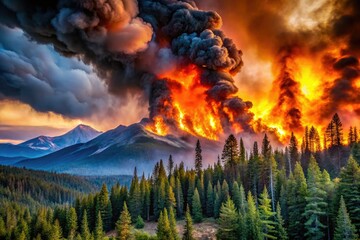 Forest Fire Devastation: Impact on Mountain Ecosystems and Wildlife