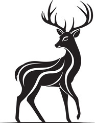  Silhouette Deer vector, Deer Illustration vector design