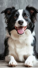 Happy Border Collie Portrait