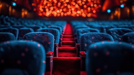 Obraz premium Movie premieres for film fans, offering a sneak peek at the latest blockbuster hits and indie gems