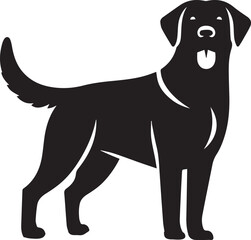 Bull dog vector in black and white