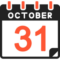 31 October Vector Icon Design