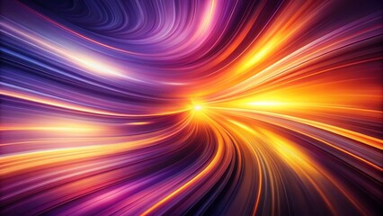 Obraz premium Abstract Background with Purple and Orange Color Gradient - Long Exposure Art for Modern Designs, Digital Wallpaper, Home Decor, and Creative Projects