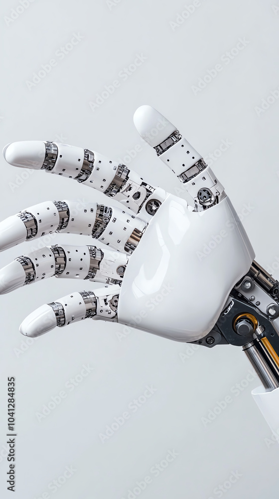 Aufkleber exploring the future the intricate design of a robotic hand and its impact on technology and innovat