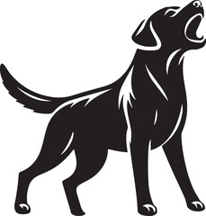 Bull dog vector in black and white