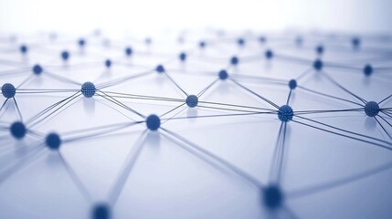 Abstract Network Structure with Nodes and Connections
