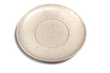 empty plate isolated on white