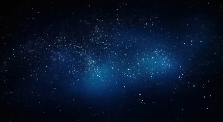 Naklejka premium Dark blue night sky with stars.