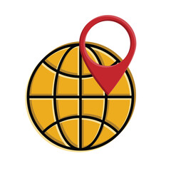 location icon. Location and world pins. flat design style. Travel, navigation, destination, delivery, target pictograms. Road map sign. vector template design