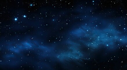 Naklejka premium Night sky with stars and nebula.