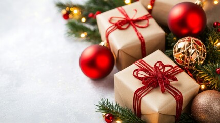 Elegant Gift Arrangement with Holiday Decor