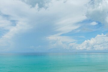 Obraz premium Tranquil Seascape with Paddleboarder