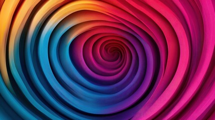 Fototapeta premium A vibrant swirl of colorful waves, creating a mesmerizing abstract pattern ideal for backgrounds or design projects.