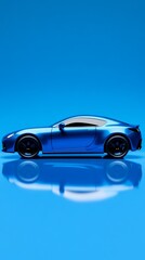 Blue Sports Car Model